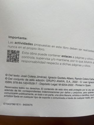 Matemáticas 1 ESO Anaya