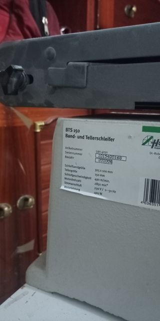 Lijadora Holzstar BTS 150 - Banda y Disco