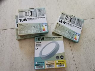 4 x Downlight LED superficie 18W B1230 nuevos