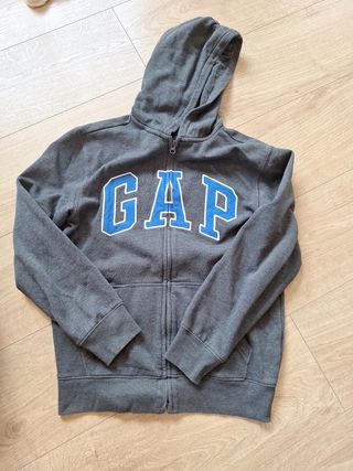 Sudadera T.XL Kids GAP con capucha - Gris azúl
