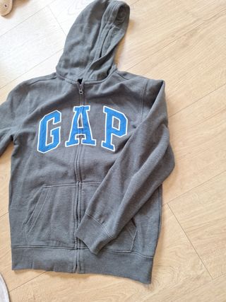 Sudadera T.XL Kids GAP con capucha - Gris azúl