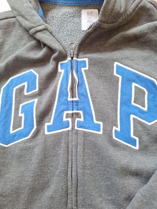 Sudadera T.XL Kids GAP con capucha - Gris azúl