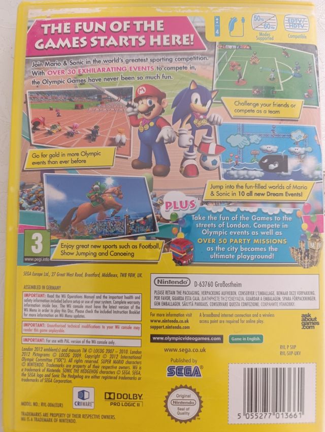 Wii - Mario & Sonic Londres 2012