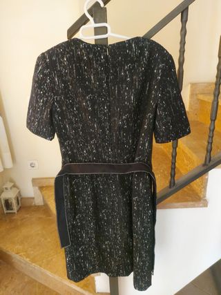 Vestido negro c/lentejuelas