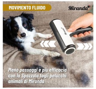 Rullo spazzola peli cani gatti vestiti tessuti