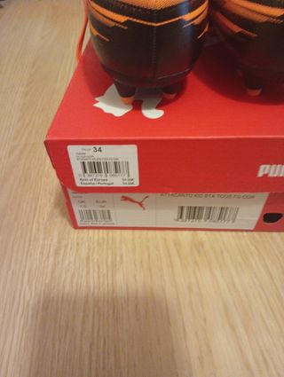 Botas Puma Attacanto niño 34,