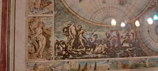 CUADRO MAPA MUNDI ANTIGUO CON MARCO DE CALIDAD
