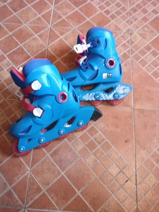 Patines en línea niño -talla ajustable 30-32.