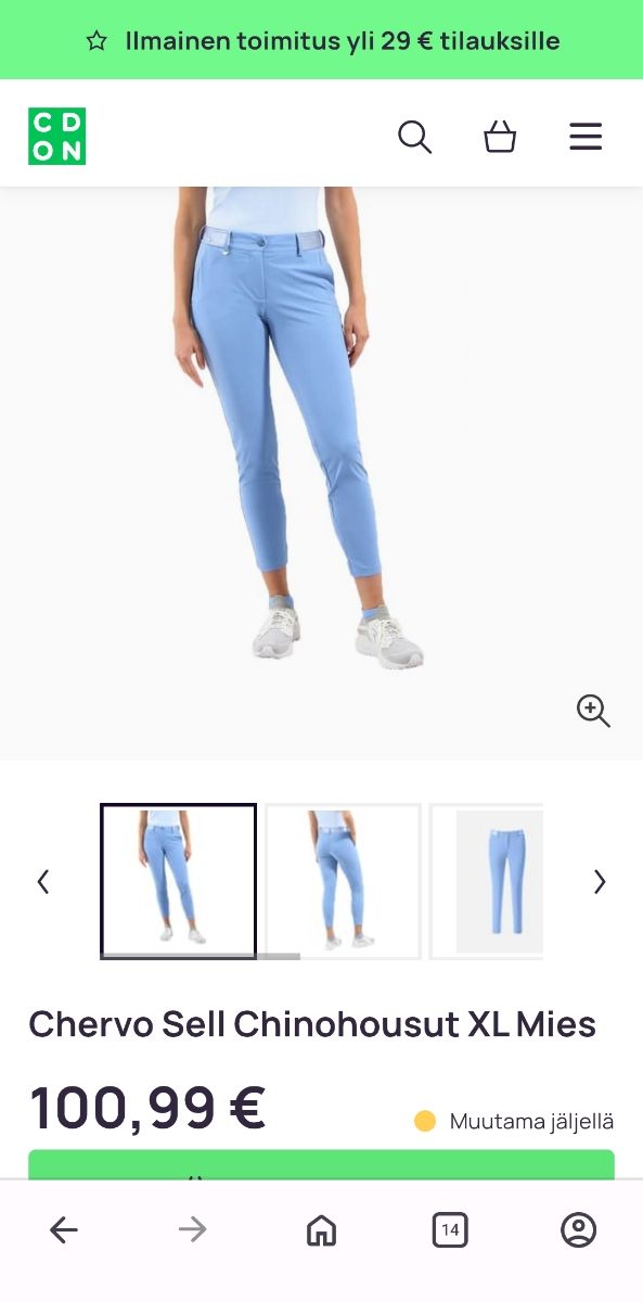 Pantaloni Chervò blu Nuovi