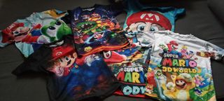 Pack 6 Camisetas Super Mario