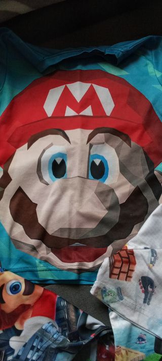 Pack 6 Camisetas Super Mario