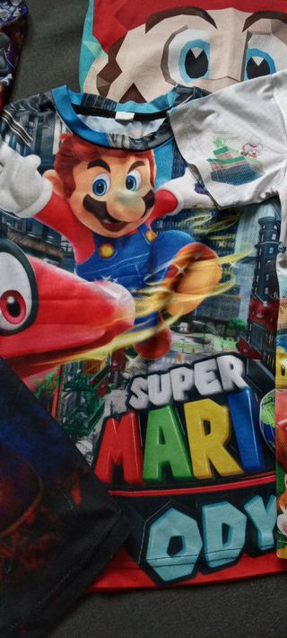 Pack 6 Camisetas Super Mario