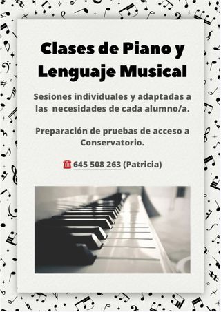 Clases de Piano y Lenguaje Musical