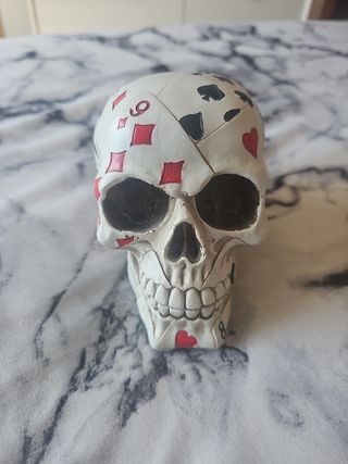 Calavera póker: Decoración