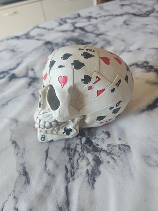 Calavera póker: Decoración