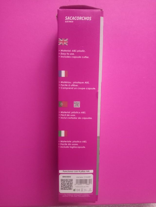 Sacacorchos eléctrico - Abrebotellas