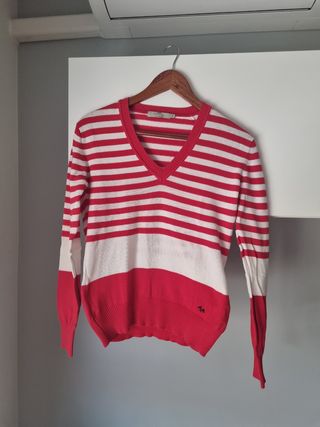 Jersey rayas rojas-blancas Burberry