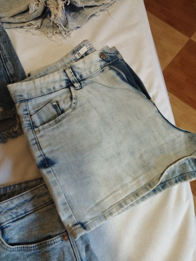 Lote vaqueros cortos