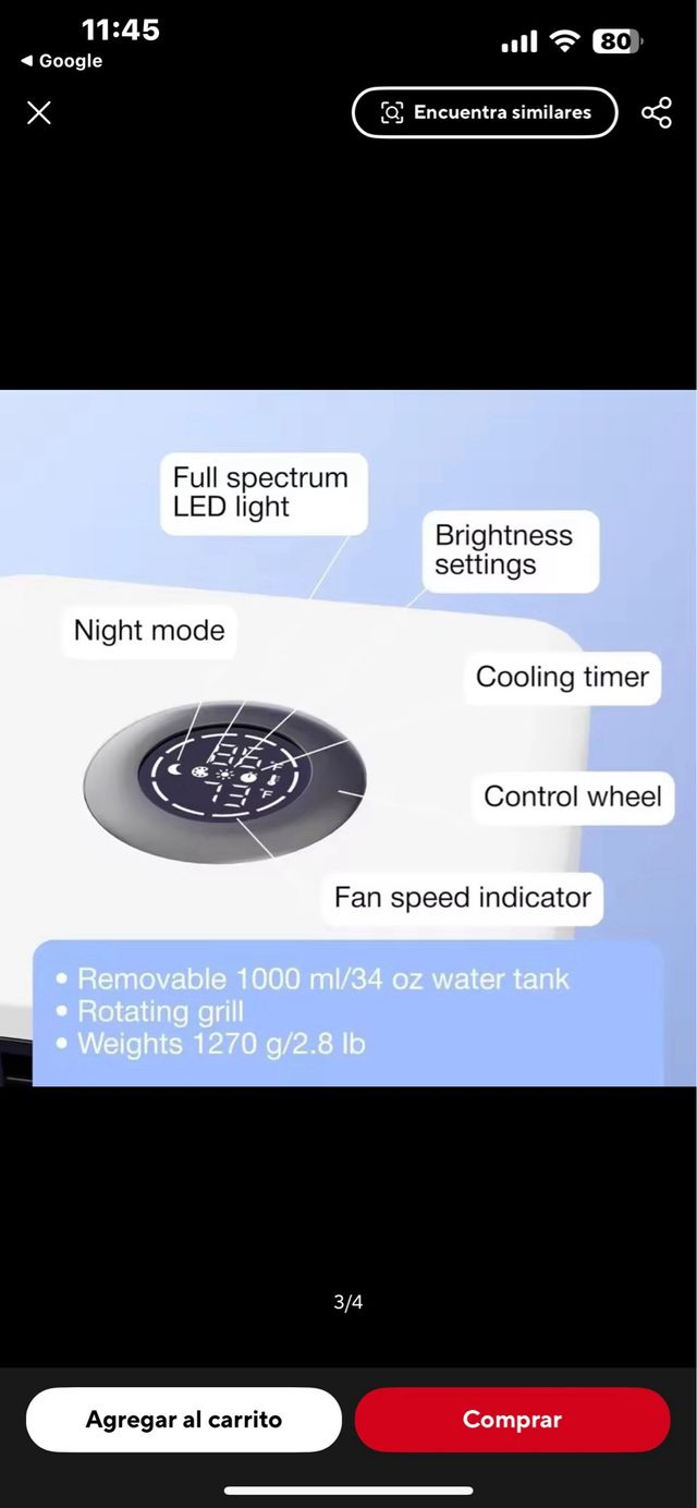 Aire acondicionado portátil blanco