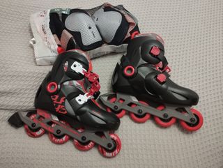 Patines Oxelo 34-36 + Protecciones