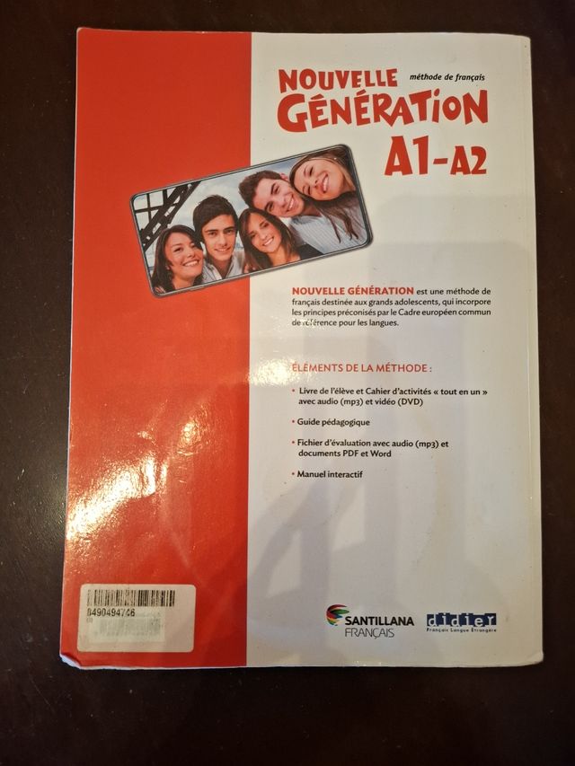 NOUVELLE GENERATION A1/A2 LIVRE/EXERCICES+CD+DVD