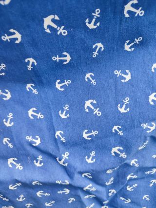 Loneta anclas - Tela azul marino 2"80 por 1"30