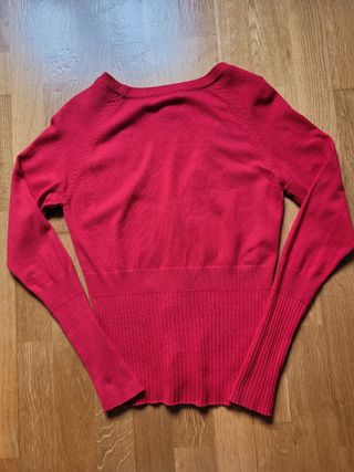 Cárdigan rojo Mango