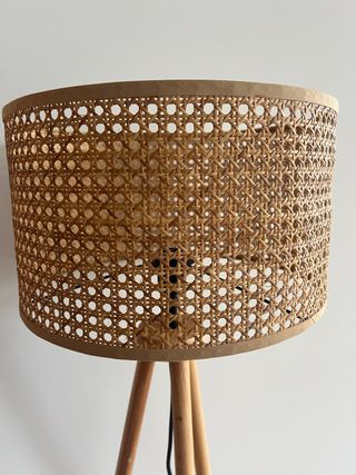 Lámpara Ratán - Madera - Tripode