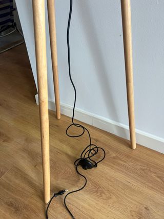 Lámpara Ratán - Madera - Tripode