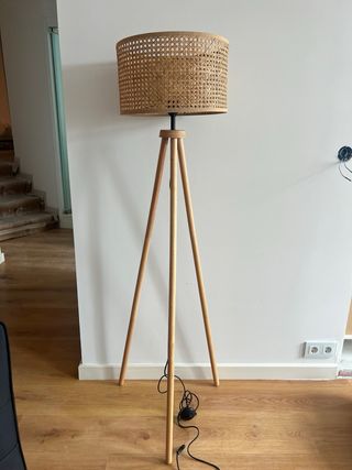 Lámpara Ratán - Madera - Tripode