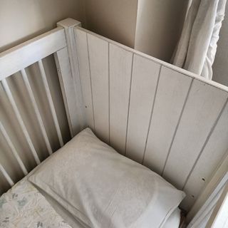 Cuna bebé madera blanca