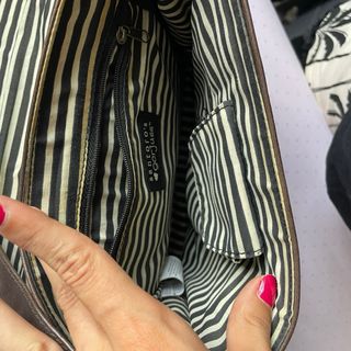 Bolso Gorjuss - marrón y rojo