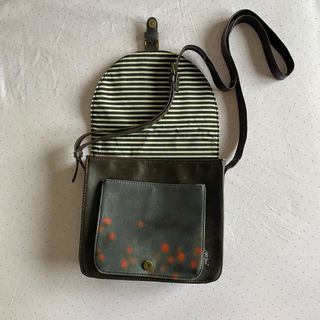 Bolso Gorjuss - marrón y rojo