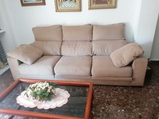 Sofá 3 plazas beig lo rebajo a 50 euros