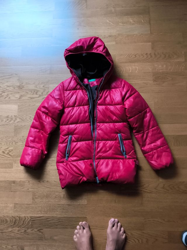 Cazadora niña fucsia c/ capucha