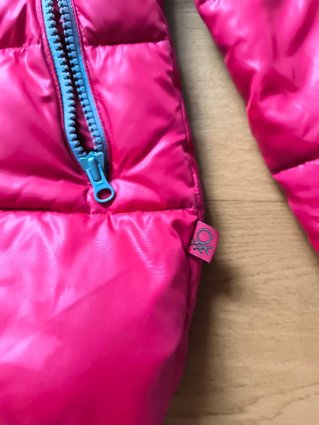 Cazadora niña fucsia c/ capucha