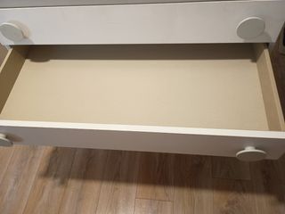 Cassettiera a 5 cassetti bianco-grigia Bbcus