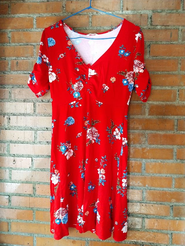 Vestido rojo Springfield - Talla L