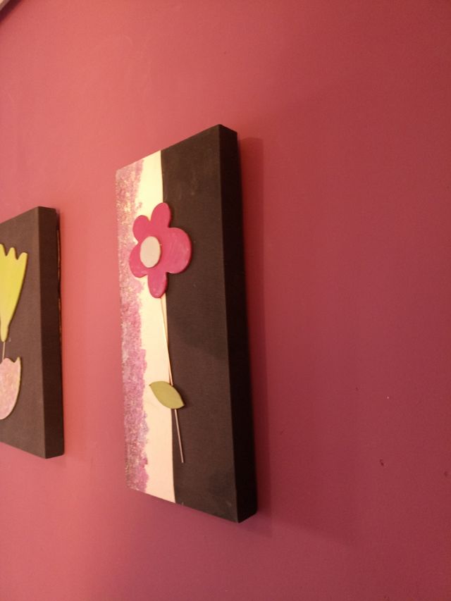 3 Cuadros Flores - Decoración