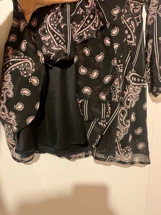 Vestido Zara estampado paisley - S
