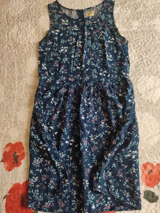 Vestido floral Pepe Jeans azul