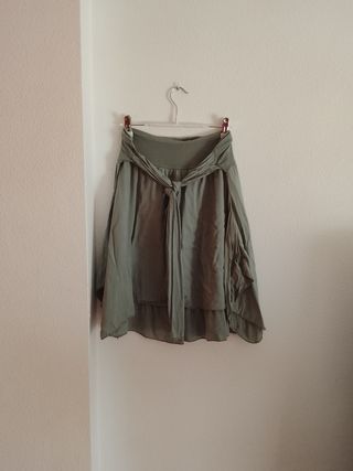 Falda verde - Falda corta