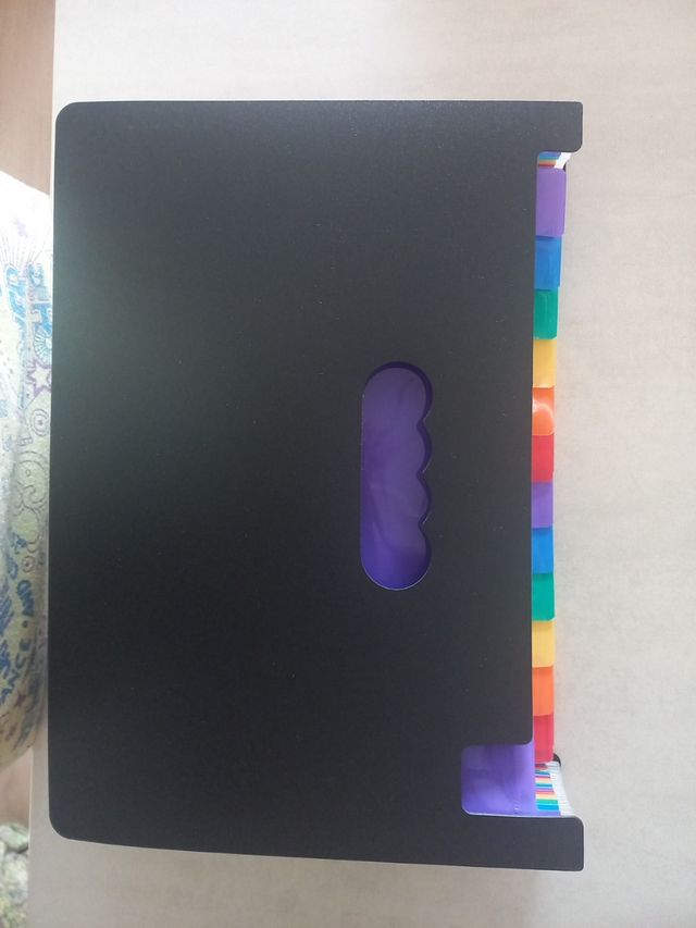 Carpeta expandible | Clasificadores arcoiris.