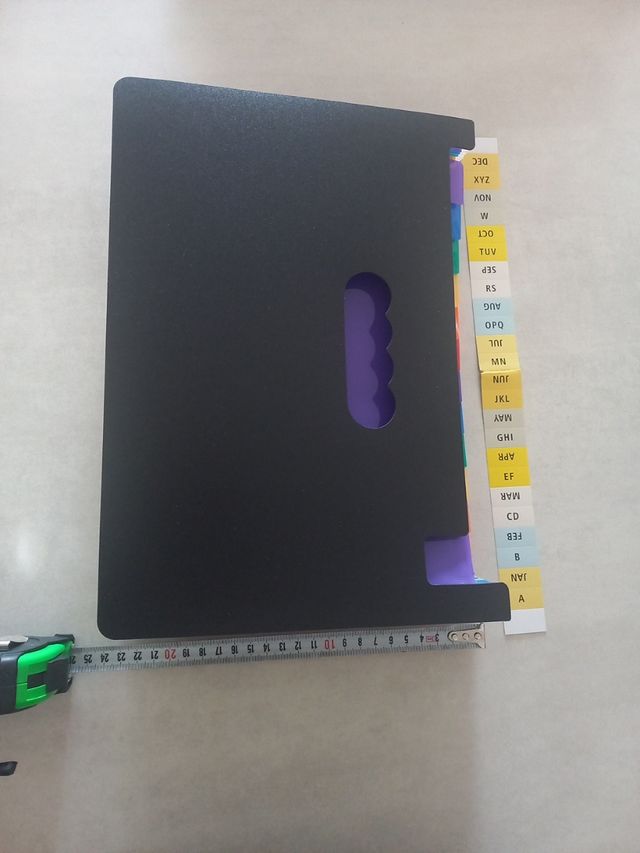 Carpeta expandible | Clasificadores arcoiris.