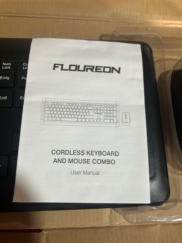 Teclado y ratón FLOUREON inalámbricos