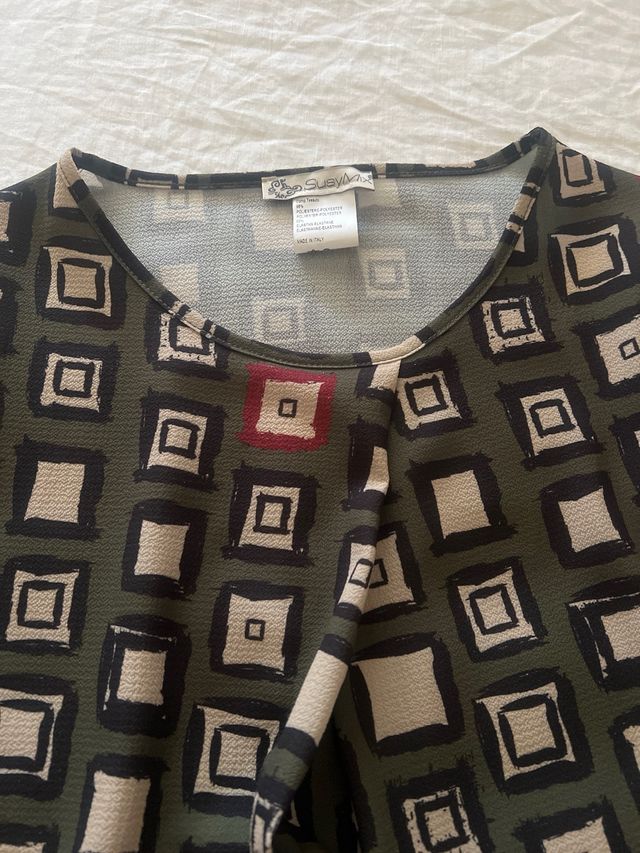 Blusa vintage a quadri