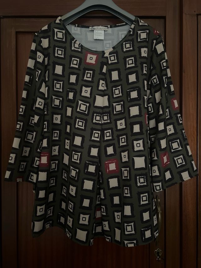 Blusa vintage a quadri