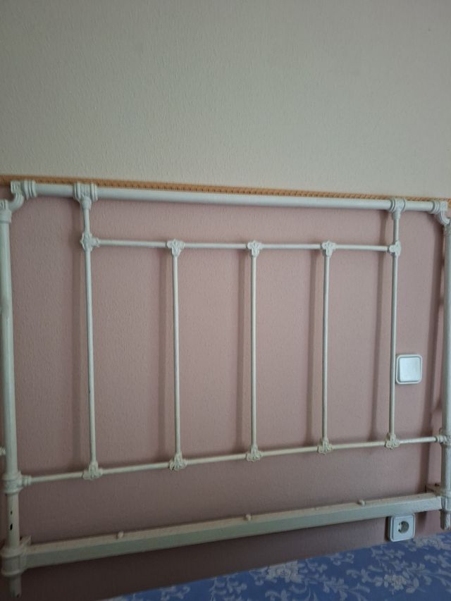 Cabecero forja blanco