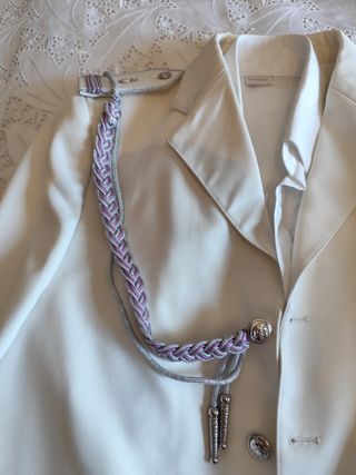 Traje comunión niño Classic Bus Stop blanco-morado