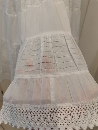 Gonna Sisley bianca S cotone